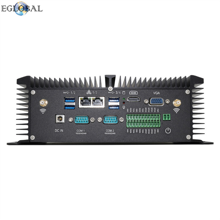 Eglobal DDR4 industrial mini computer intel core i5 8250U Quad Core industrial pc with SIM card slot