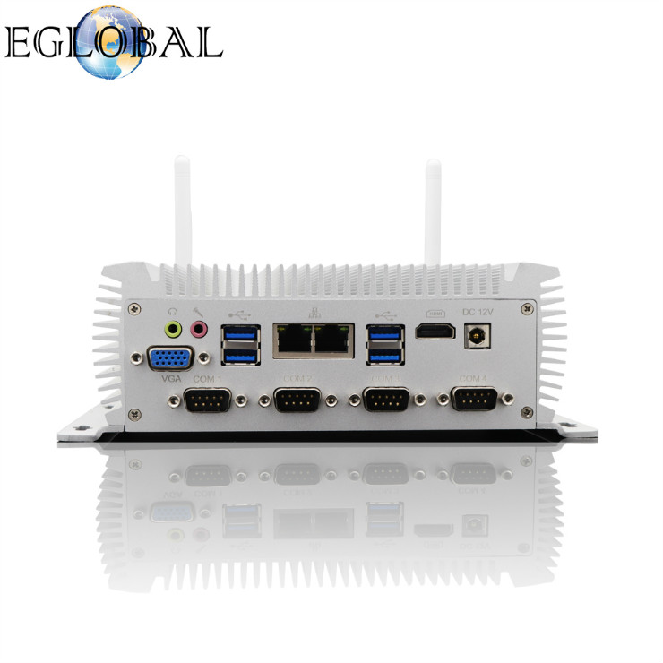 Eglobal Cheap price Industrial Mini computer intel core i5 4200U dual lan 6COM ports gaming computer