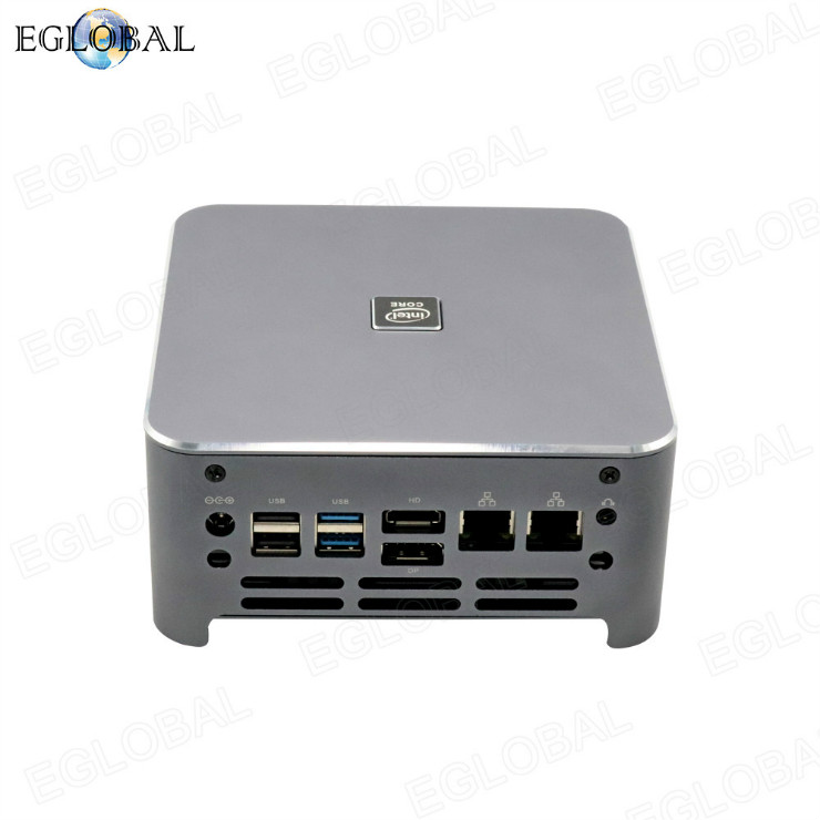 Eglobal S500 series Mini Gaming PC dual 4K DP HDMI display powerful mini computer with FAN