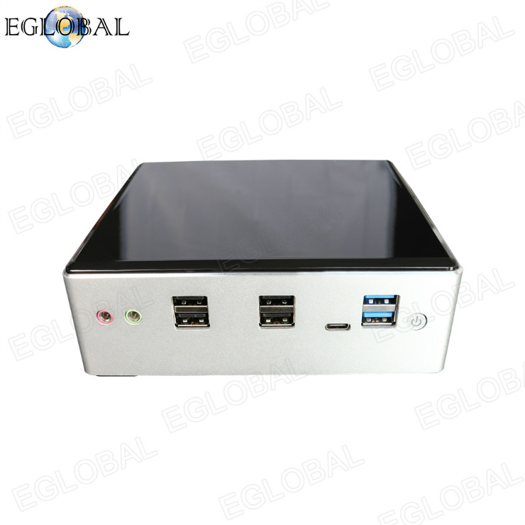 Eglobal New launched Mini Desktop PC intel core i7 10710U Gaming PC Dual lan DP HDMI SD Card slot