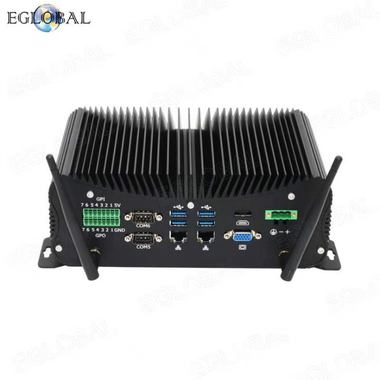 Eglobal Intel Core i7 10510U Industrial Computer 2*LAN 6*COM LPT PS/2 HDMI VGA 24hours Mini PC