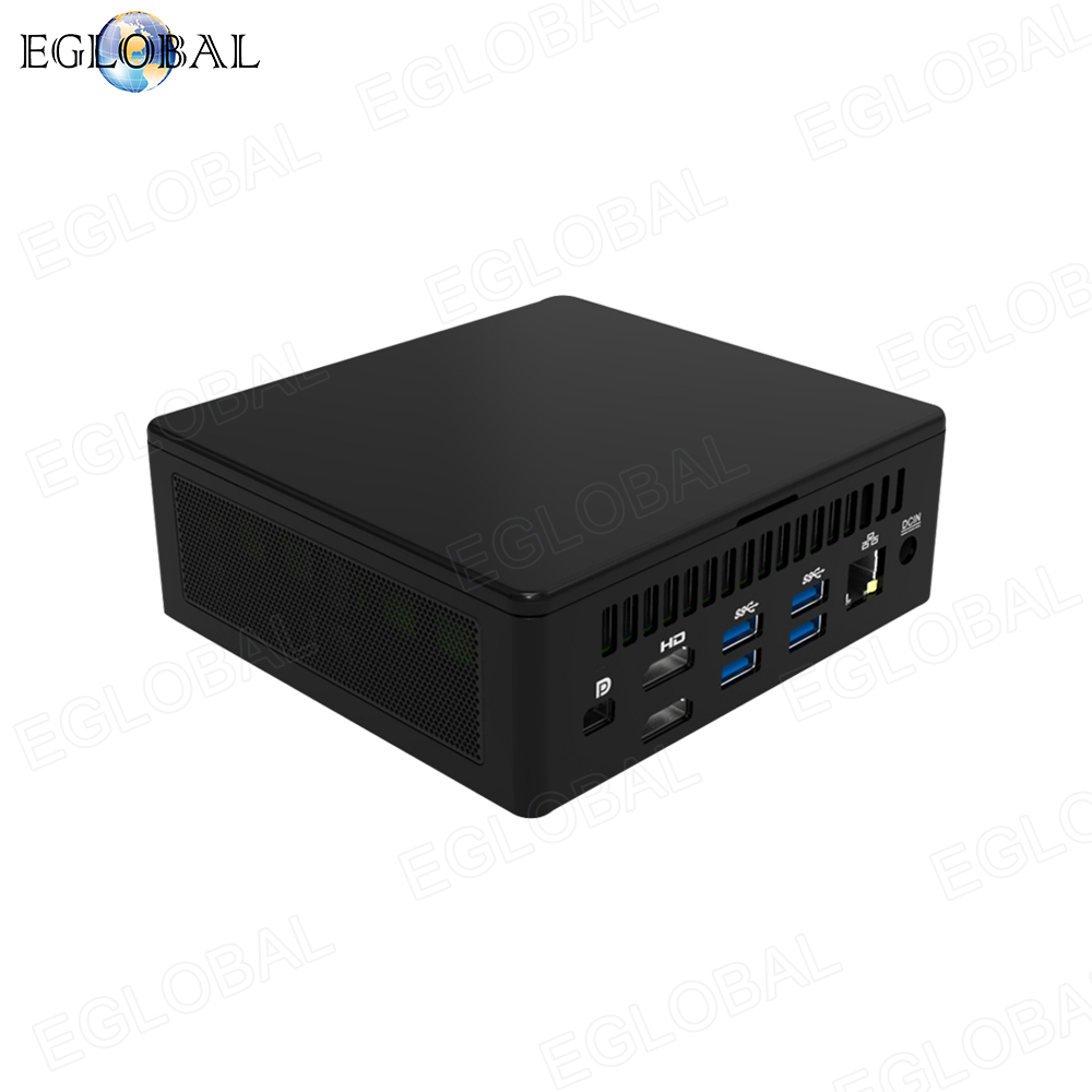 Eglobal Newest Small Gaming PC 11th intel core i7 1165G7 TPM 2.0 WIN11 Barebone Mini Computer HD2.0