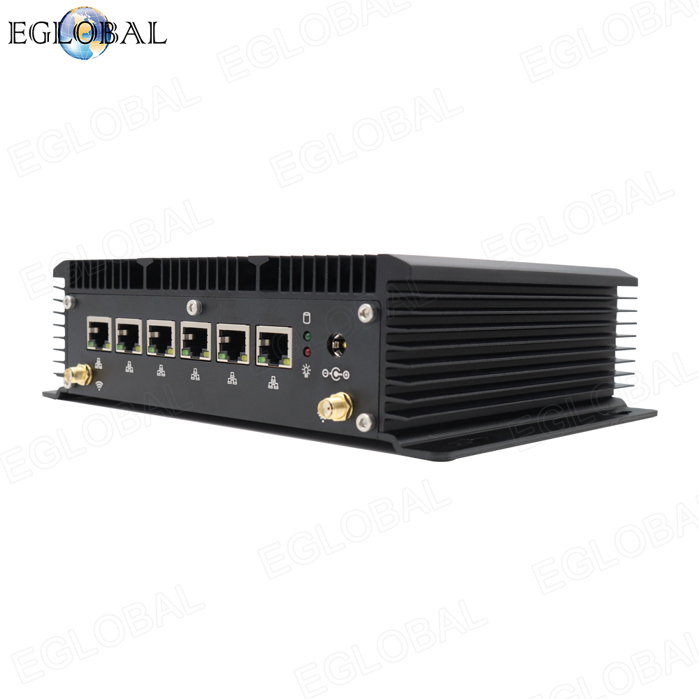 Eglobal Fanless rugged Industrial Mini PC 10th intel core i5 10210U Win10 6*LAN 2*COM Watchdog