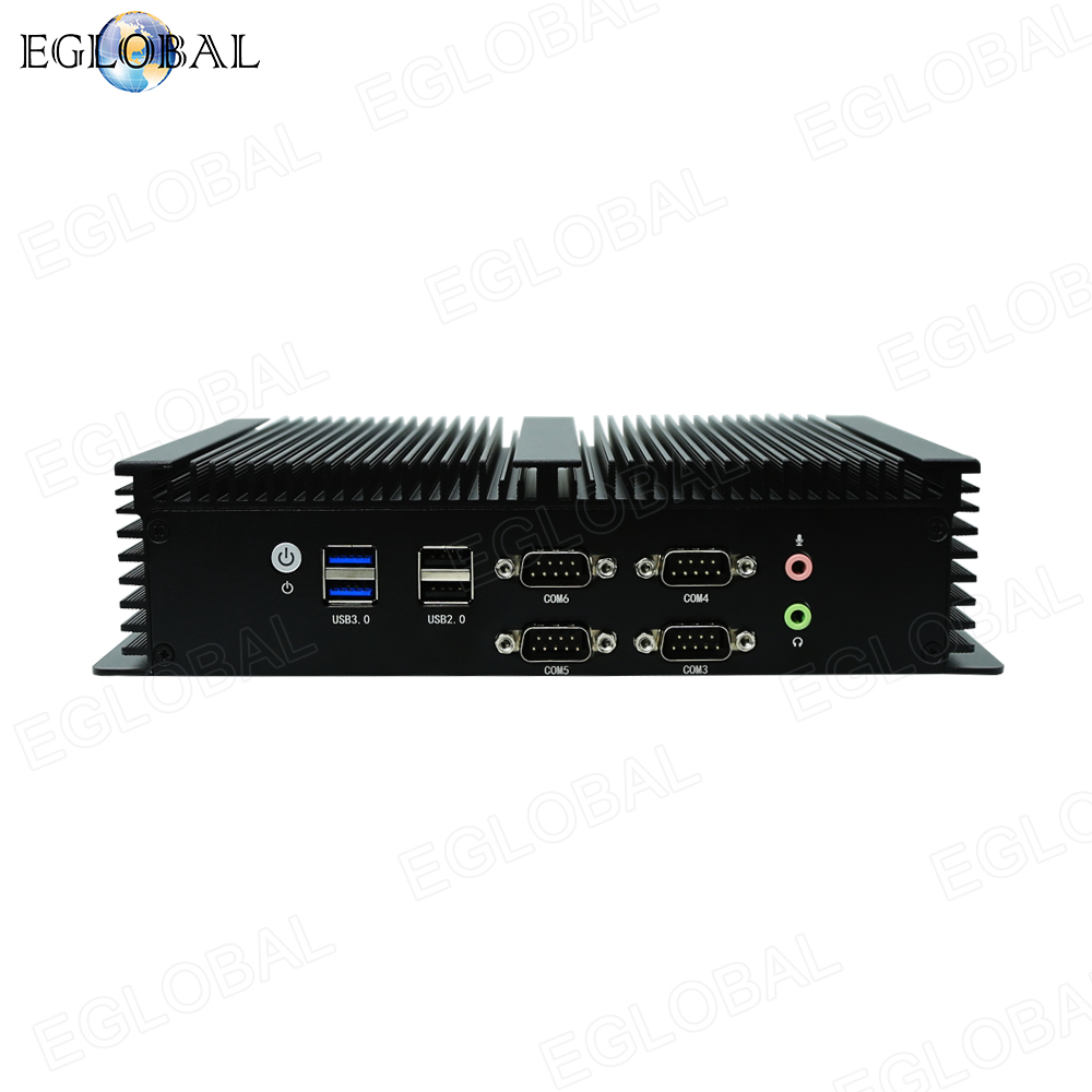 Eglobal Intel  Core i7 4578U Rugged Industrial Mini PC Rich Port with 6*COM 2*Lan GPIO SIM watchdog