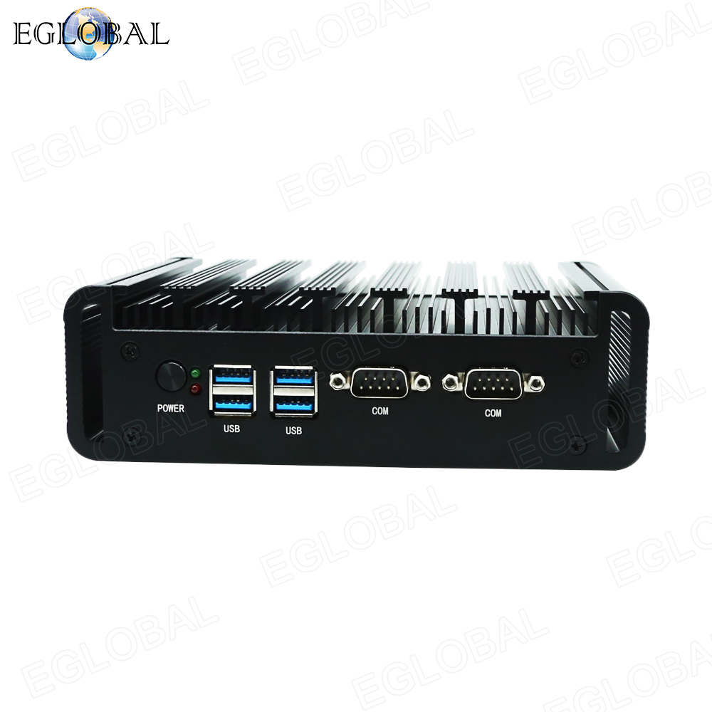 Eglobal Fanless Mini PC Onboard intel Core i3 1215U 2*LAN 2*COM VGA HDMI SIM Industrial Computer