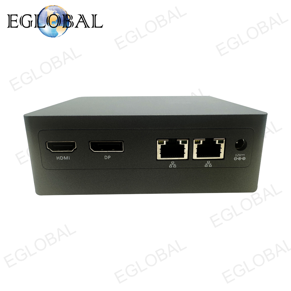 Eglobal Onboard Intel Core i5 12450H Mini PC DDR4 WIFI6 RJ45 HDMI Fan Desktop Computer Win11 WOL RTC