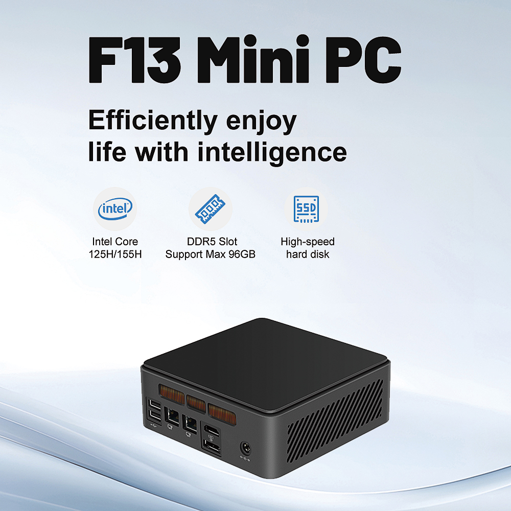 Eglobal Best Mini Gaming PC Computer 14th Gen Ultra 9 185H  DDR5 5600MHZ Dual Lan M.2 WIFI Desktop