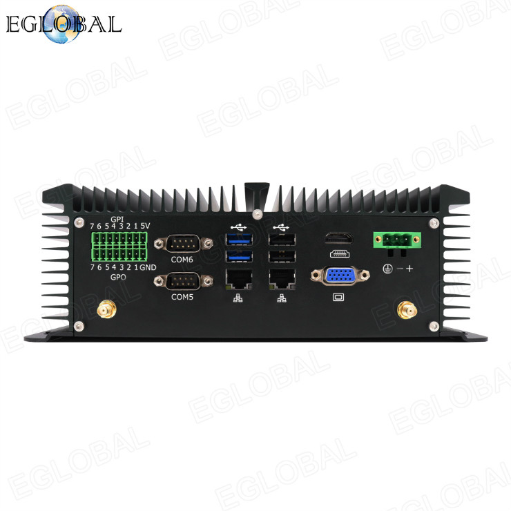 Eglobal New industrial mini pc Onboard Intel J1900 2.0GHz   dual lan 6com ports cheap micro computer