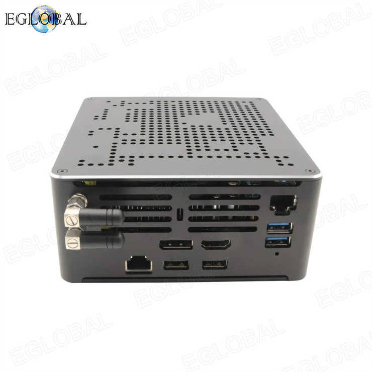 Eglobal new arrival desktops intel core i9 9880H powerful mini gaming pc dual lan dual display